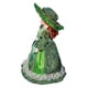 thumbnail image 4 of Ounissouiy Muñeca femenina de porcelana victoriana hecha a mano, expresiones faciales detalladas, artículos coleccionables, materiales Decoración del hogar verde, 4 of 6