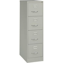 Hirsh 25" Deep 4 Drawer Commercial Metal File Cabinet Light Gray 3 units total