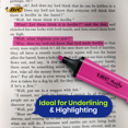 thumbnail image 5 of BIC 6x Marking Highlighter Flat Marker Neon Pink Modular Tip for Precise Highlighting, 5 of 7