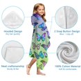 thumbnail image 7 of Gradient Color Butterfly Pattern Hooded Bath Towel，60"x35" for Ages 3 To 12 Kids, Quick Dry Lightweight Soft Microfiber Hood Beach Towel Cover Up for Kids, 7 of 7