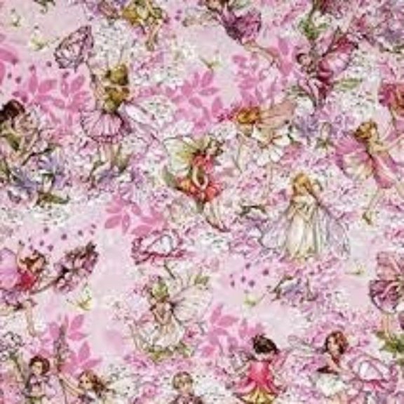 Handmade Valance, Curtain Panel, or Pillow Cover Petal Flower Fairies
