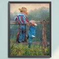 thumbnail image 3 of Hilo de bordar algodón completo 11CT estampado Prairie Cowboy Kid punto de cruz 40x55cm, 3 of 9