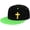 Green, variant on I Believe John Flat Bill Hats Contrast Hip Hop Baseball Cap Unisex Snapback Rock Caps