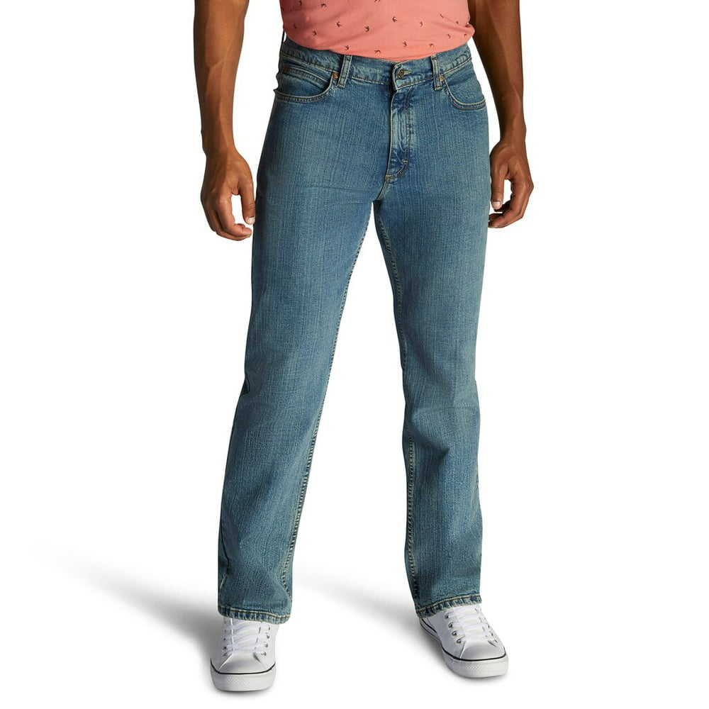 Lee - Men's Lee Relaxed Fit Stretch Jeans Larson - Walmart.com ...