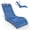 Navy Blue, variant on FOOWIN HDPE Pool Lounge Chairs Set of 2, Adjustable Backrest Outdoor Pool Chairs with Headrest, All-Weather Poolside Reclining Chairs, White