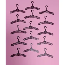 ??For Barbie Clothes Hangers Black Filigree 3D Printed Replacement Lot Of 15 1/6
