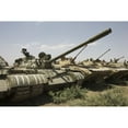 thumbnail image 2 of Russian T-54 and T-55 main battle tanks rest in an armor junkyard Poster Print, 2 of 2