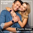 thumbnail image 4 of Ohotlove Correa Deportiva De Nailon Compatible Con Apple Watch Band De 38 Mm, 40 Mm, 41 Mm, 42 Mm, 44 Mm, 45 Mm, 46 Mm, 49 Mm, Ajustable, Transpirable, Para Mujeres Y Hombres, Correa Trenzada Para Iwa, 4 of 5