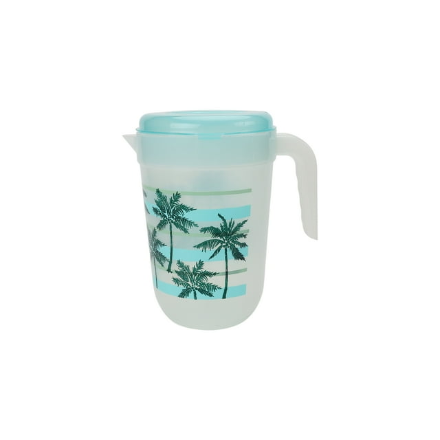 Mainstays Palm Polypropylene Pitcher Blue 3.69L