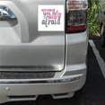 thumbnail image 2 of DistinctInk Custom Bumper Sticker - 3" x 3" Decorative Decal - White Background - What Would You Do If You Weren't Afraid, 2 of 2