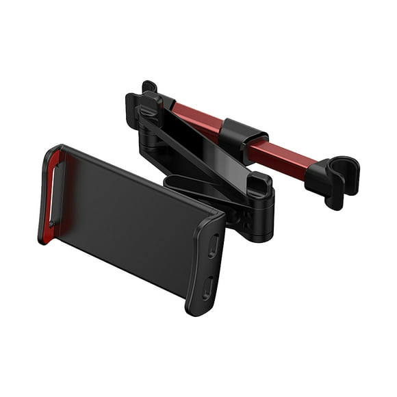 Reemplazo de montaje de tableta para reposacabezas de coche ABS, ángulo telescópico desmontable, forro de silicona ajustable, soporte para Automoción decorativa y accesorios negro rojo Tipo 1 Kenally VI017464-03