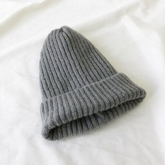 CoCopeanut 2020 Vertical Stripes Winter Beanies Skull Cap Brimless Hats Hip Hop Street Knitted Hat Women Men Unisex Casual Solid Female Cap