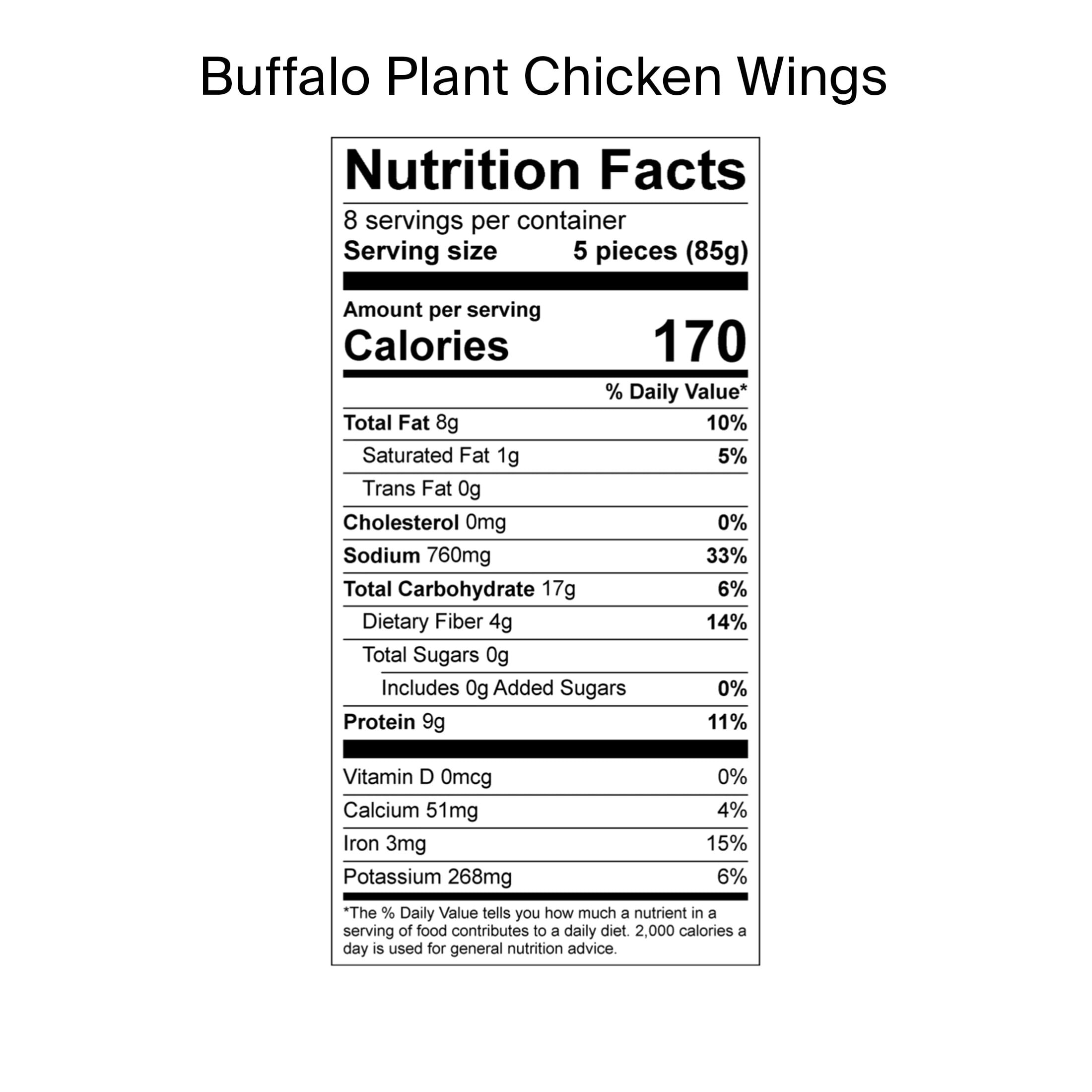 Daring Buffalo Plant Chicken Wings 8 oz