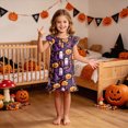 thumbnail image 2 of NOLDARES Girls Nightgowns Toddler Nightgown Halloween Cute Pajamas Dress Night Gowns for Kids Girl Clothes Girls' Sleepwear(N212-Purple), 2 of 7