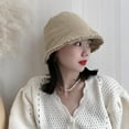 thumbnail image 5 of 56-58cm hat circumference fisherman hat female spring and summer bucket hat sunscreen hat sun hat - Khaki, 5 of 5