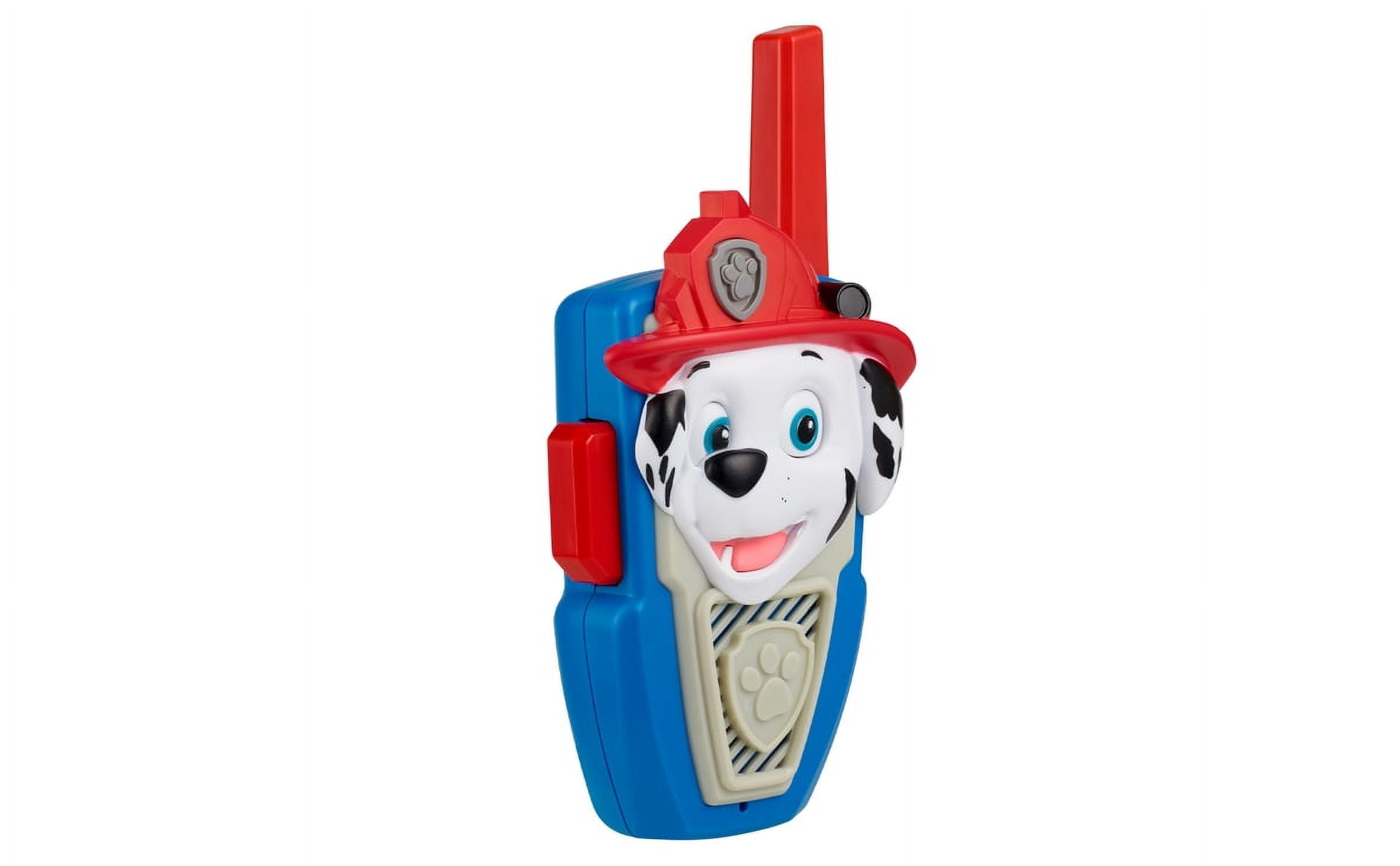 Paw Patrol Walkie Talkies, Marshall & Chase Set of 2 - Push to Talk Button for Children Ages 3+