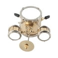 thumbnail image 3 of Miniature Brass Drum Set Ornament  Musical Instrument Replica with Gift Box for Drummers Musicians Gifts, 3 of 7