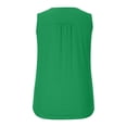 thumbnail image 7 of Samickarr Summer Savings Clearance Plus Size Summer Tops For Women Tops Dressy Casual Women's Loose And Slim Sleeveless Button Round Neck Vest In Summer Workout Tops For Women, 7 of 7