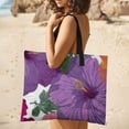 thumbnail image 5 of Vibrant Hibiscus Floral Seamless Pattern Waterproof Picnic Blanket with Foldable Zipper, Suitable for Outdoor Use, Suitable for Travel, Camping, Beaches, Parks, Grasslands, Picnic Blanket Accessories, 5 of 8