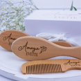 thumbnail image 3 of Baby Hair Brush Set Forever Personalized Wooden 3pcs, 3 of 6