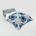 thumbnail image 3 of Ethnic Duvet Cover Set, Tie Dye Effect Print Art Featured Odd and Hazy Forms in Symmetric Axis Design, Bedding Set with Shams and Fitted Sheet, 3 Sizes, by Ambesonne, 3 of 3