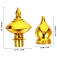 thumbnail image 3 of Minkissy 12Pcs Flag Pole Parts Golden Plastic Flag Pole Ball Topper for Visual Enjoyment, 3 of 4
