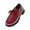 Red, variant on Juebong Womens Penny Loafers Slip On PU Leather Chunky Dress Loafers Round Toe Office Formal Casual Business Work Flats Red,42