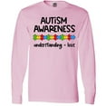 thumbnail image 3 of Inktastic Autism Awareness Understanding and Love with Puzzle Pieces Long Sleeve T-Shirt, 3 of 5