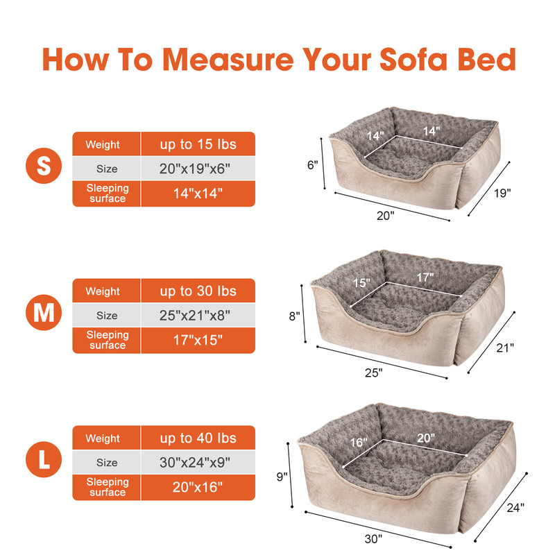 SHU UFANRO Rectangle Dog Bed with Orthopedic Support photo 5