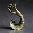thumbnail image 3 of Copper Buddha Hand Lotus Backflow Incense for Burner Aromatherapy Holder for Home Bedroom Yoga Room Meditation Zen Tea Ceremony Ornament, 3 of 7