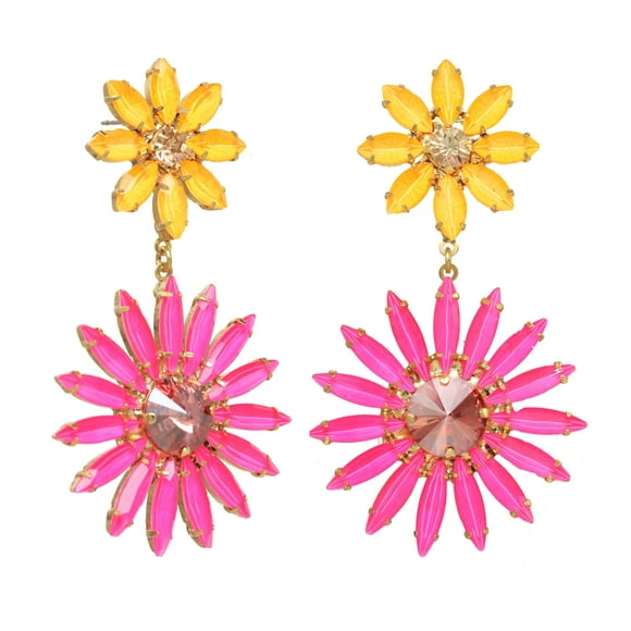 Molly Statement Earrings in Electrics