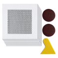 thumbnail image 1 of 4 Inches Drywall Repair Kit 6-pack Drywall Wall Hole Repair Kit With Scraper Sandpaper, 1 of 5