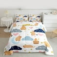 thumbnail image 2 of Castle Fairy Animal Capybara Full Size Comforter Sets 3-Piece for Preppy Child Children,Stars Print Bedding Comforter Set,Kawaii Love Heart Lightweight Bedding Sets,Microfiber Bedroom Decor, 2 of 8