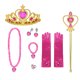 thumbnail image 1 of Accesorios Disney Frozen Elsa Anna, guantes, varita, corona, conjunto de joyería, peluca Ariel trenzada para vestido de princesa, ropa, accesorios de Cosplay, 1 of 5