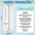 thumbnail image 2 of 3-pack Plug-in Air Purifier Portable Negative Ion Generator Filterless Air Ionizers Home Air Filter Removes Odors Air Freshener, 2 of 5