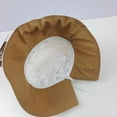 thumbnail image 5 of AirLoni Fisherman Hat Women Cotton Back Split Bow Design Adjustable Inner Band Foldable Packable Trendy Versatile Casual Outdoor Travel Bucket Hats Beach Hats Khaki,M, 5 of 5