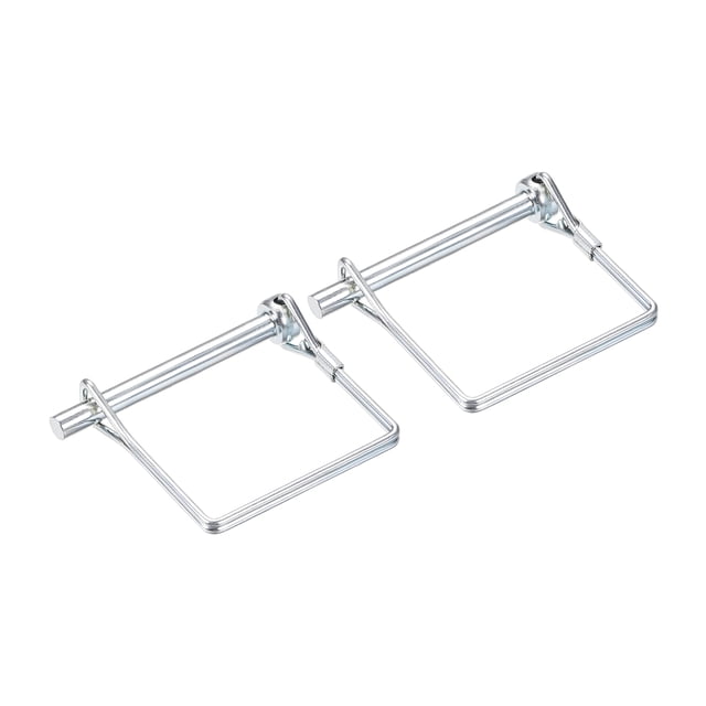 Pasador de acoplador de remolque de 2 piezas de 1/4" de diámetro, pasador de bloqueo de eje de 2-3/16" de largo, pasador cuadrado de PTO