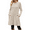 Beige, variant on Long Sleeve Womens Dresses Fall Buttons Tunic Sweater Dress with Pockets