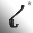 thumbnail image 2 of Renovators Supply Heavy Duty Coat Hooks Double Hook Coat Hanger 3.35 x 1.25 x 4 in. Multiuse Hook Modern Cast Iron Double Coat Hooks Black Robe, 2 of 7
