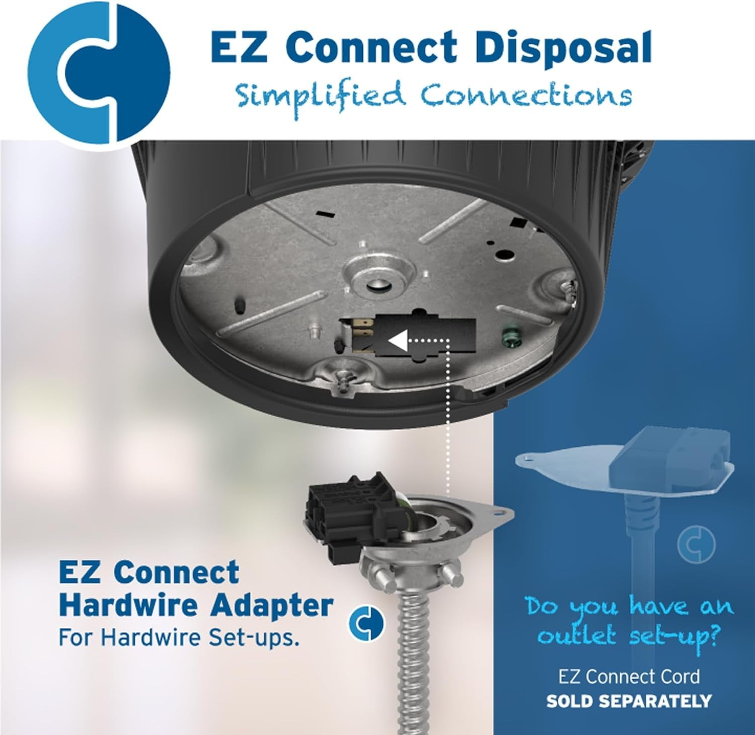 InSinkErator Power Series .75HP Garbage Disposal with EZ Connect Hardwire Adapter