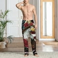 thumbnail image 2 of Hirioo Eagle With Hat And Roses for Men's PJ Pajama Pants Sleep Pants Men's Home Trousers with Pockets,S-3XL-3X-Large, 2 of 6