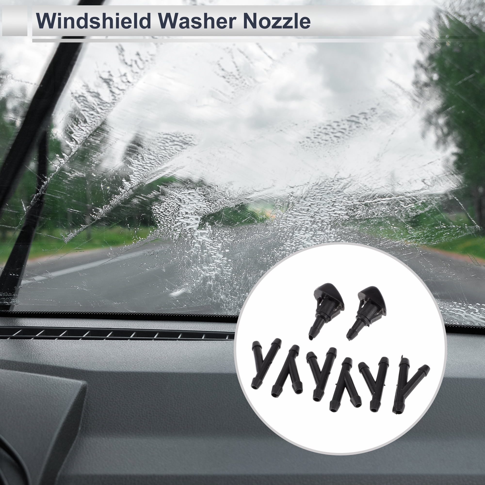 Unique Bargains Windshield Washer Nozzle for Honda Civic 1987-2005 1 Set