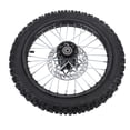 thumbnail image 2 of Assembly 14 Inch Dirt Bike Front Wheel Assembly 60/100-14 2.5-14 Tire Inner Tube 12mm Rim Axle with Brake Rotor for 125 140 150 160mL Off Road Motorcycles, 2 of 7