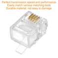 thumbnail image 4 of Uxcell Telephone Modular Plug Male RJ11 Connectors, Copper Core 6P4C Clear 80pcs, 4 of 5