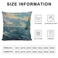 thumbnail image 5 of PRATYUS Yacht Sailing in Wavy Waters' Seashore Throw Cushion Pillow Cover for Living Room, Sofa White, 5 of 5
