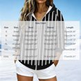 thumbnail image 3 of Azrian Women’s Striped Full Zip Hoodie Sweatshirt,Ladies Long Sleeve Hooded Outerwear Sizes S-3XL, 3 of 6