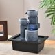 thumbnail image 3 of Fuente de agua decorativa de mesa con cascada Feng, decoración para mesa de oficina D, 3 of 5