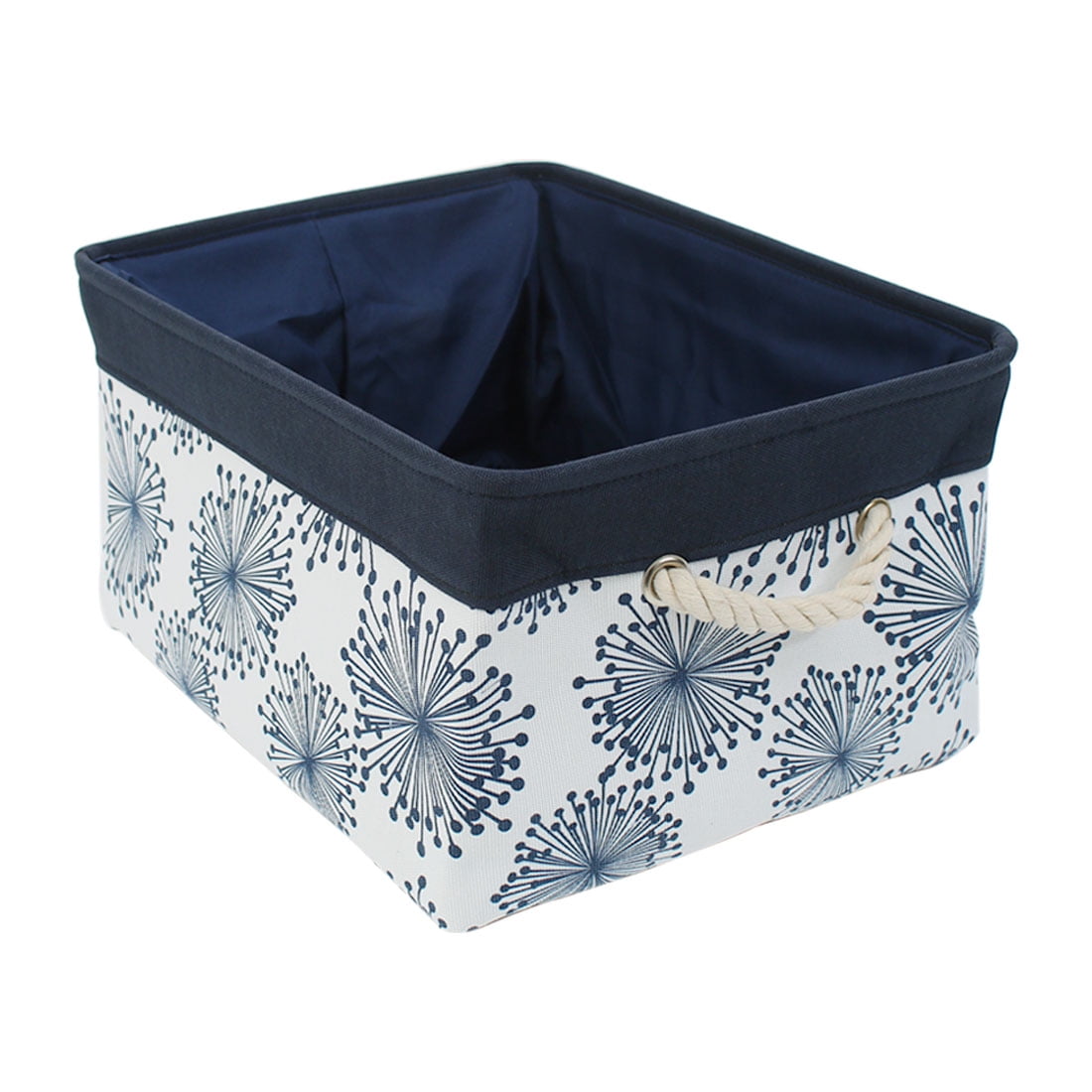 Foldable Canvas Fabric Storage Basket Bin Organizer with Handles
