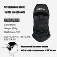thumbnail image 2 of Adowan Balaclava Ski Mask- Fleece Thermal Breathable Winter Gear Neck Warmer Windproof Cold Weather Face Mask, Black, 2 of 6
