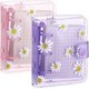 thumbnail image 1 of 2 juegos de mini fundas transparentes YONGSHENG con papel interior cuaderno de 3 anillos margaritas PVC, 1 of 5
